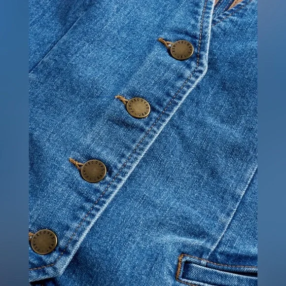 Tecovas Women's Denim Vest- XL - Picture 5 of 14